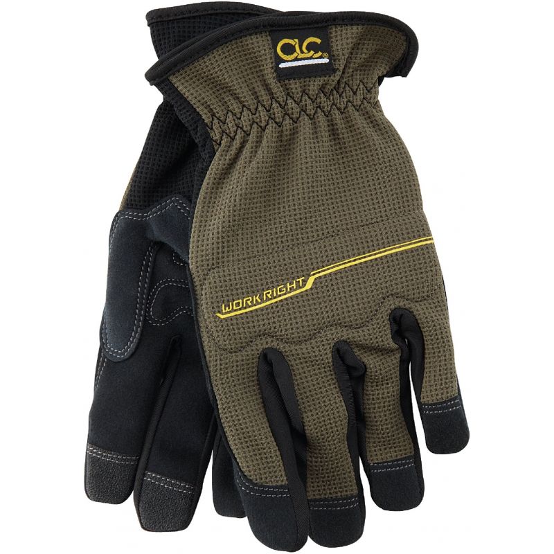 CLC Workright OC Flex Grip Work Glove XL, Brown &amp; Black