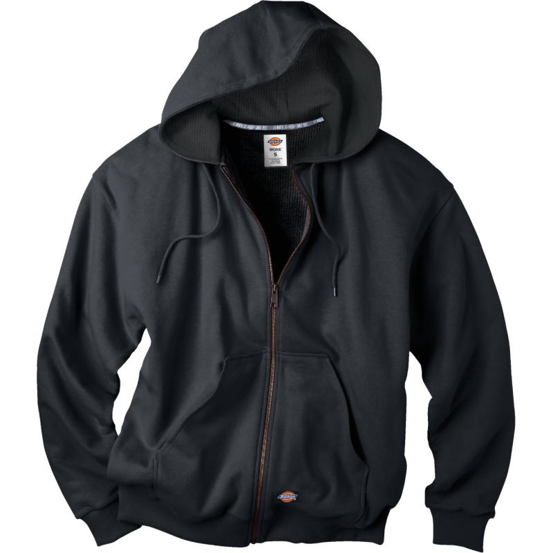 Dickies Thermal Lined Hood Fleece Jacket L, Black