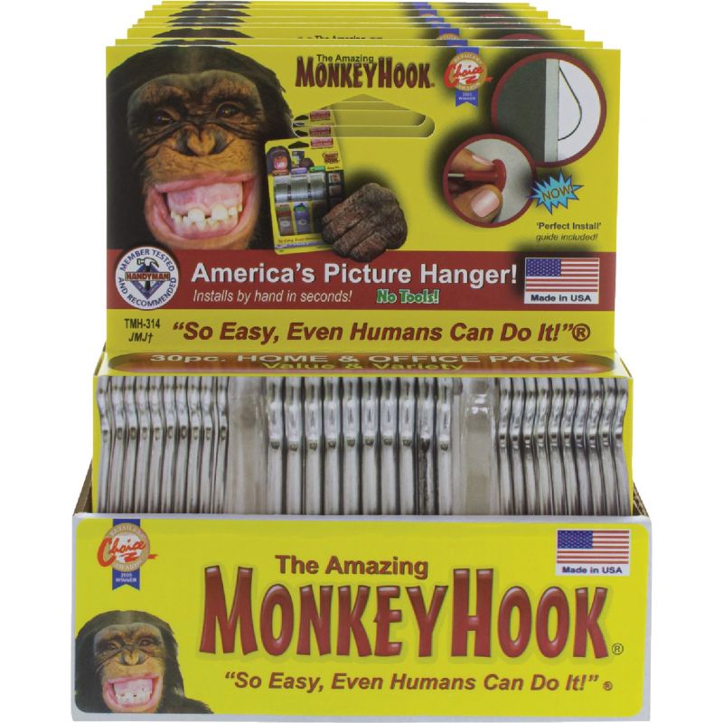 Monkey Hook Picture Hanger Home &amp; Office Pack