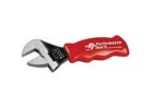 Wilmar W9108 Stubby Adjustable Wrench, 6 in OAL, 1 in Jaw, Contour Grip Handle