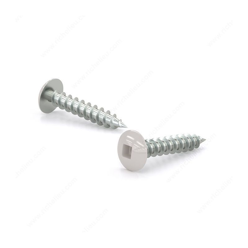 Buy Reliable TKAW8112VP Screw, #8 Thread, 1-1/2 in L, Truss Head, Square  Drive, Self-Tapping, Type A Point, Steel, Zinc White