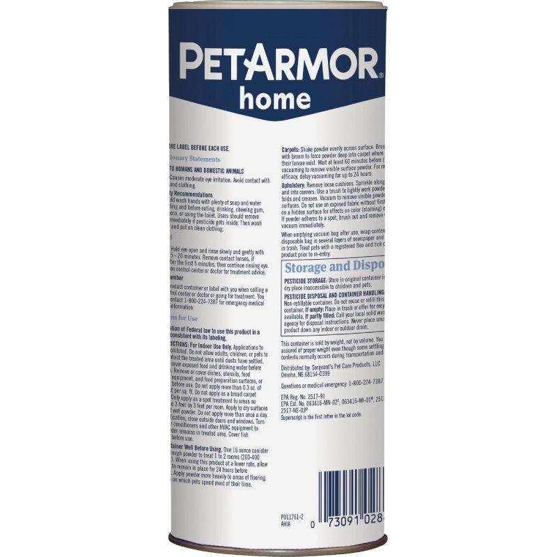 PetArmor Home Flea &amp; Tick Carpet Powder 16 Oz., Shaker
