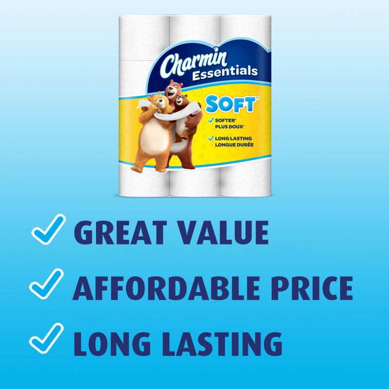 Charmin Essentials Soft 60251 Toilet Paper, Paper