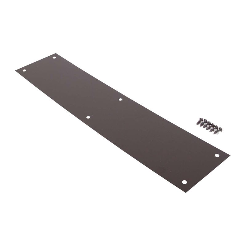 ProSource 32238ORB-PS Push Plate, Aluminum, Oil-Rubbed Bronze, 15 in L, 3-1/2 in W, 0.8 mm Thick Oil-Rubbed Bronze