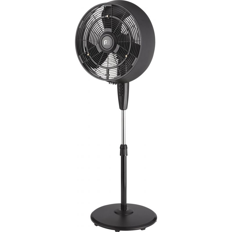 Perfect Aire Oscillating Outdoor Misting Fan Black