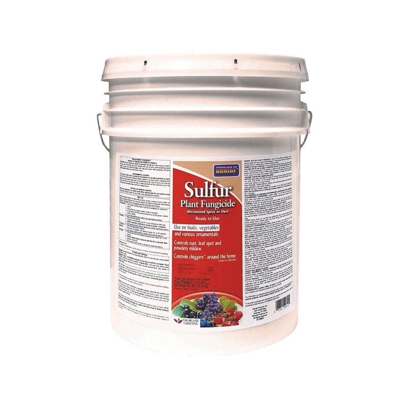 Bonide 20610 Sulfur Plant Fungicide, 25 lb Bucket