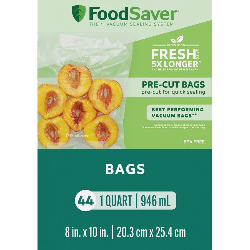 FoodSaver Heat-Seal Pre-Cut Vacuum Sealer Bag 1 Qt.