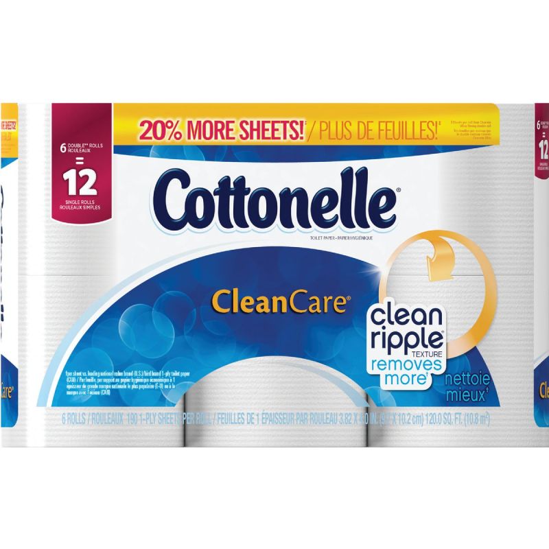 Cottonelle Clean Care Toilet Paper White (Pack of 8)
