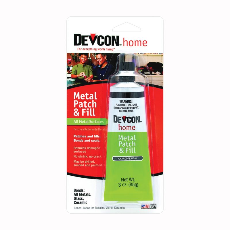 Devcon 50345 Metal Patch and Fill, Charcoal Gray, 3.5 oz, Tube Charcoal Gray