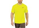 Milwaukee Workskin Lightweight Performance T-Shirt L, Hi-Vis Yellow