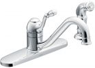 Moen Lindley Single Handle Kitchen Faucet With Matching Side Sprayer