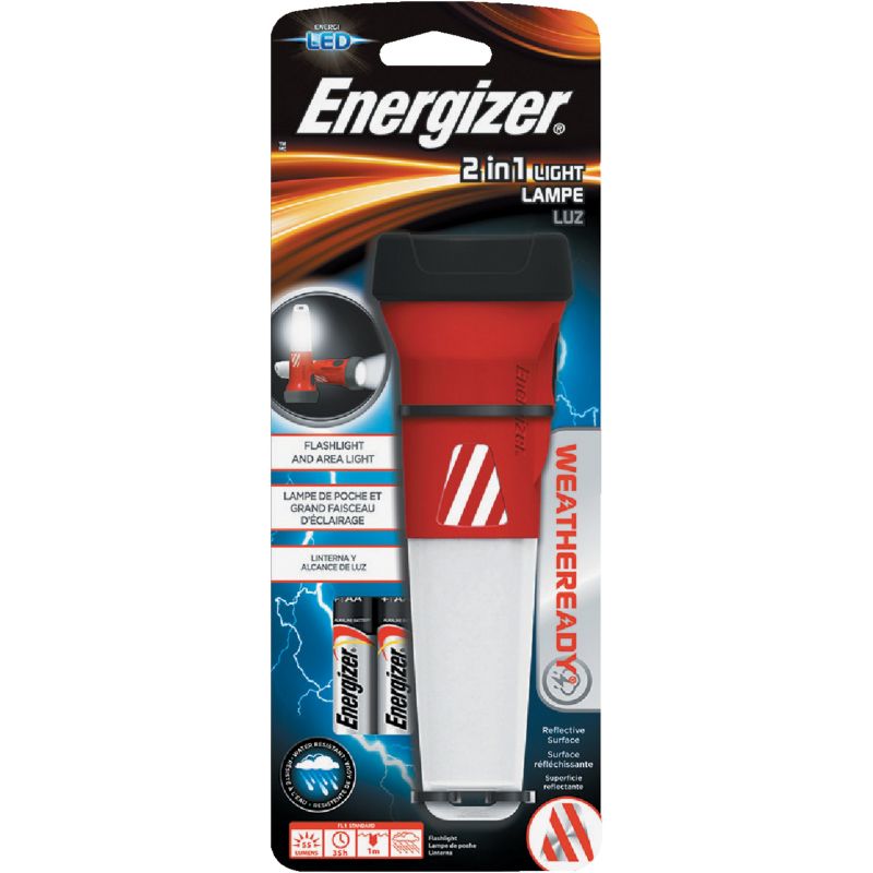 Energizer Weatheready 2-In-1 LED Flashlight Red