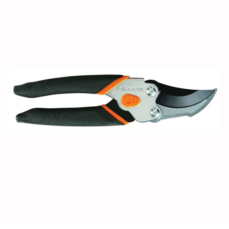 Fiskars 91166935 Pruner, 5/8 in Cutting Capacity, Steel Blade, Bypass Blade, Soft-Grip Handle