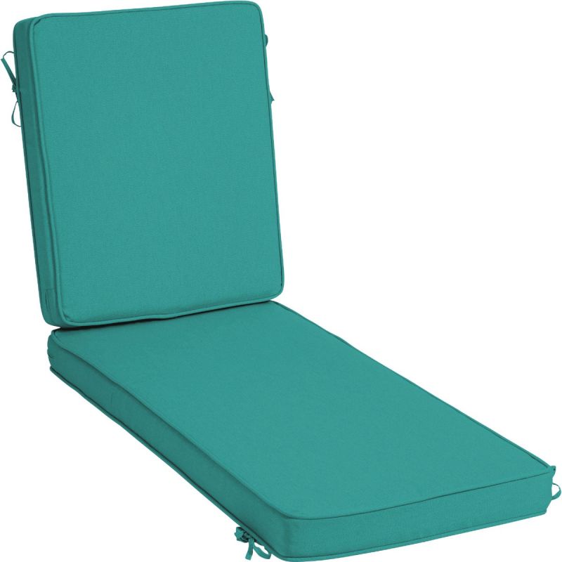 Arden Selections ProFoam Chaise Chair Cushion Surf Turquoise (Pack of 3)