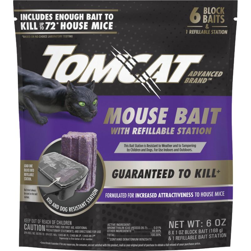 Tomcat Advanced Formula Refillable Mouse Bait Station