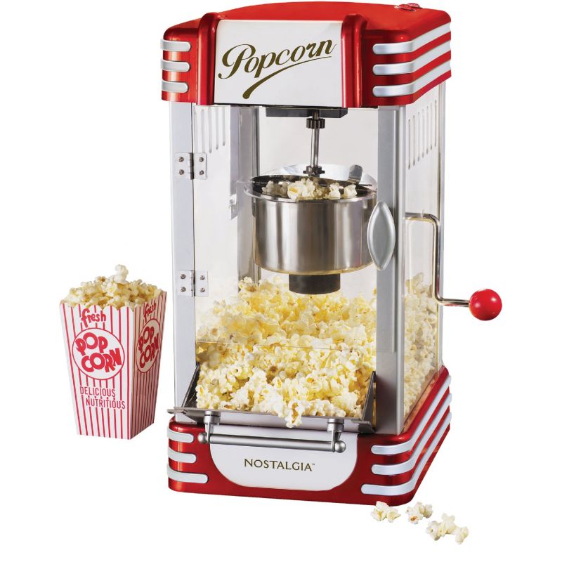 Nostalgia 12 Cup Hot Air Popcorn Maker - Red
