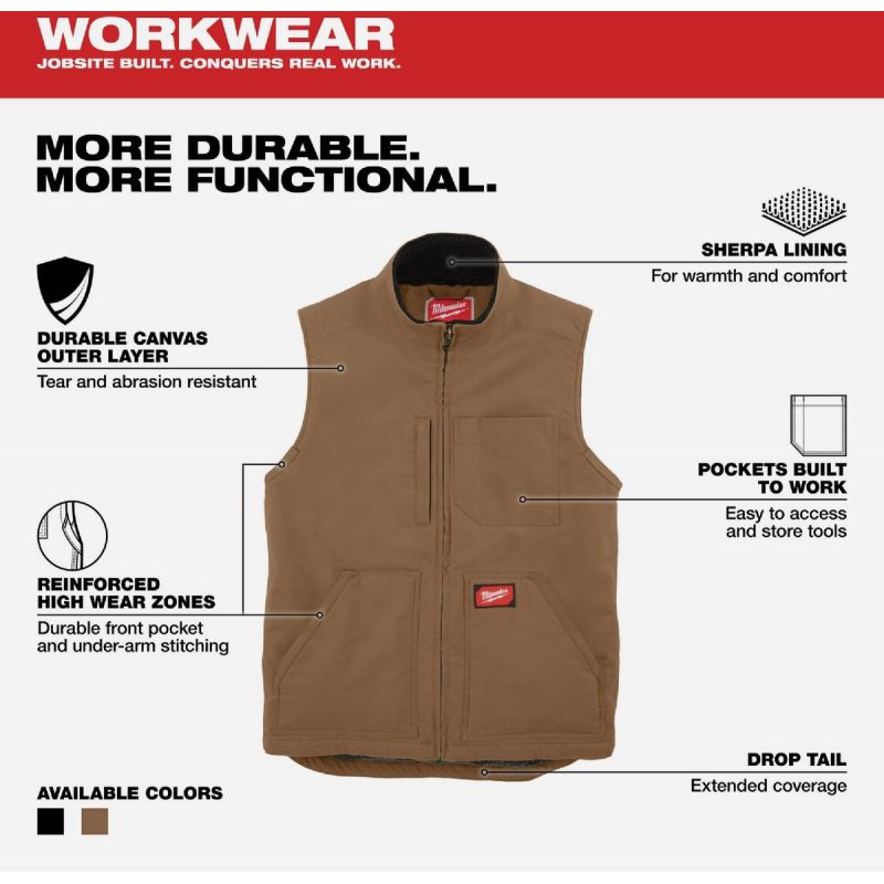 Milwaukee Heavy-Duty Vest XL, Brown