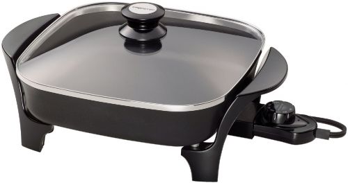 Presto Electric Skillet 1500 W 16 In. Cast Aluminum, Non-Stick Inside &  Out, With Glass Cover