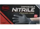Boss Nitrile Disposable Gloves L, Black