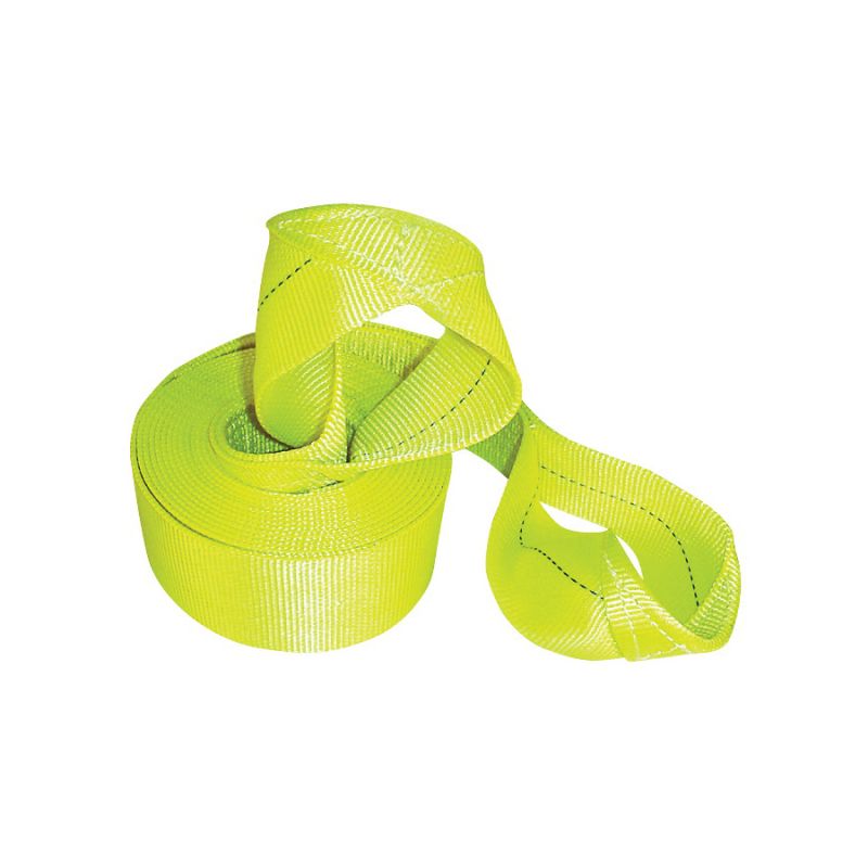 Keeper 89933 Recovery Strap, 30,000 lb, 3 in W, 30 ft L, Yellow Yellow