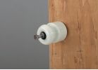 Dare Standard Nail-On Porcelain Line Electric Fence Insulator White, Nail-On