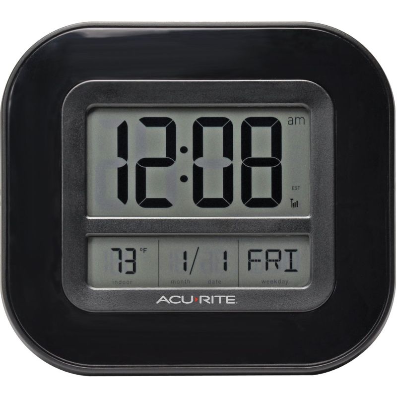 Acu-Rite Atomic Digital Wall Clock
