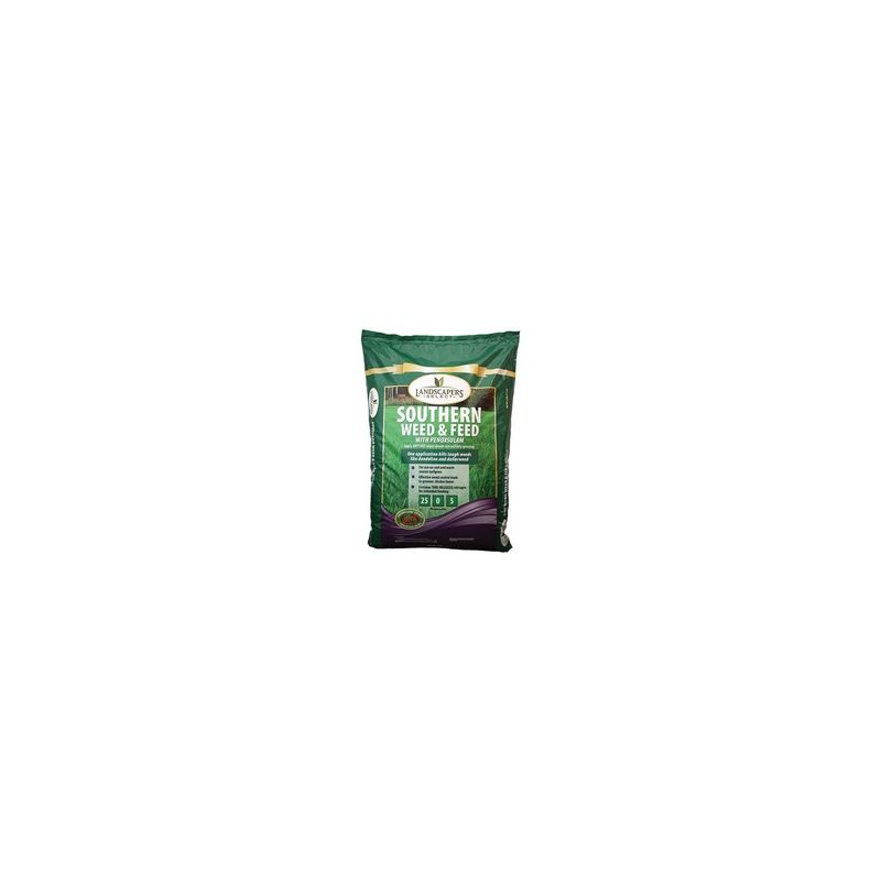 Landscapers Select 902730 Weed and Feed Fertilizer, 17 lb Bag, Granular, 25-0-5 N-P-K Ratio