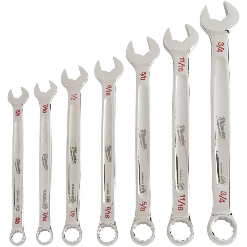 Milwaukee 7-Piece Standard Combination Wrench Set