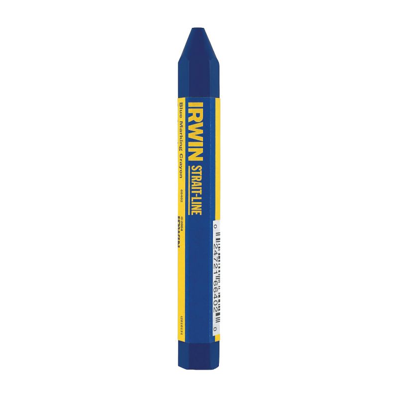 Irwin 66402 Standard Lumber Crayon, Blue, 1/2 in Dia, 4-1/2 in L Blue (Pack of 12)