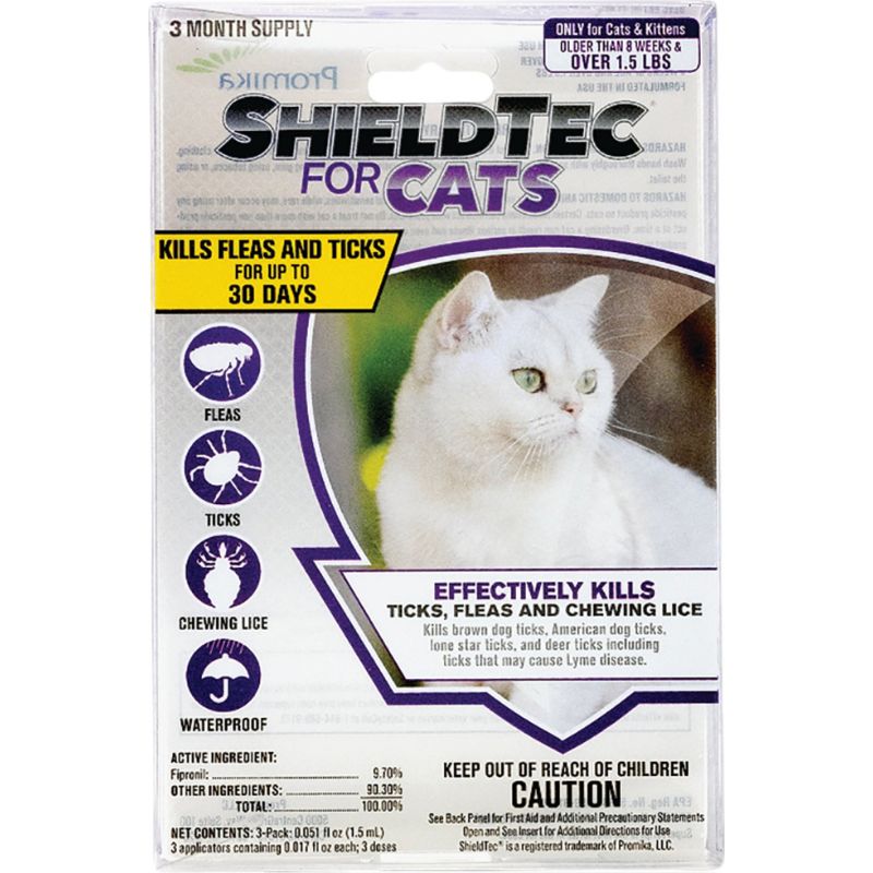 ShieldTec Flea &amp; Tick Treatment For Cats 0.051 Fl. Oz., Drops