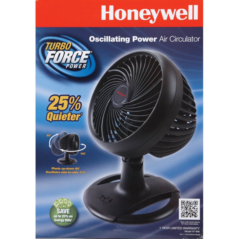 Honeywell TurboForce 10 In. Table Fan Black (Pack of 2)