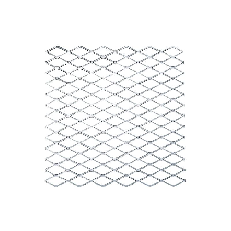 Stanley Hardware 4075BC Series N301-598 Expanded Grid Sheet, 13 Thick Material, 12 in W, 12 in L, Steel, Plain