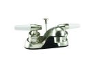 Boston Harbor JY-4212PLQBN Lavatory Faucet, 1.5 gpm, 2-Faucet Handle, Brushed Nickel, Lever Handle