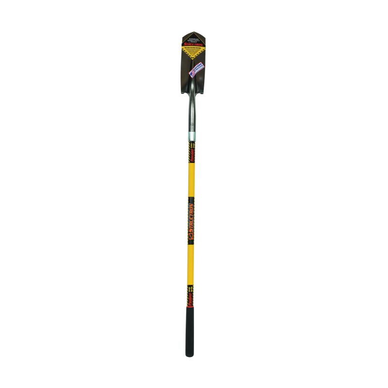 Structron S700 SpringFlex 89184 Trenching Shovel, 4 in W Blade, 14 ga Gauge, Steel Blade, Fiberglass Handle, Long Handle 12 In