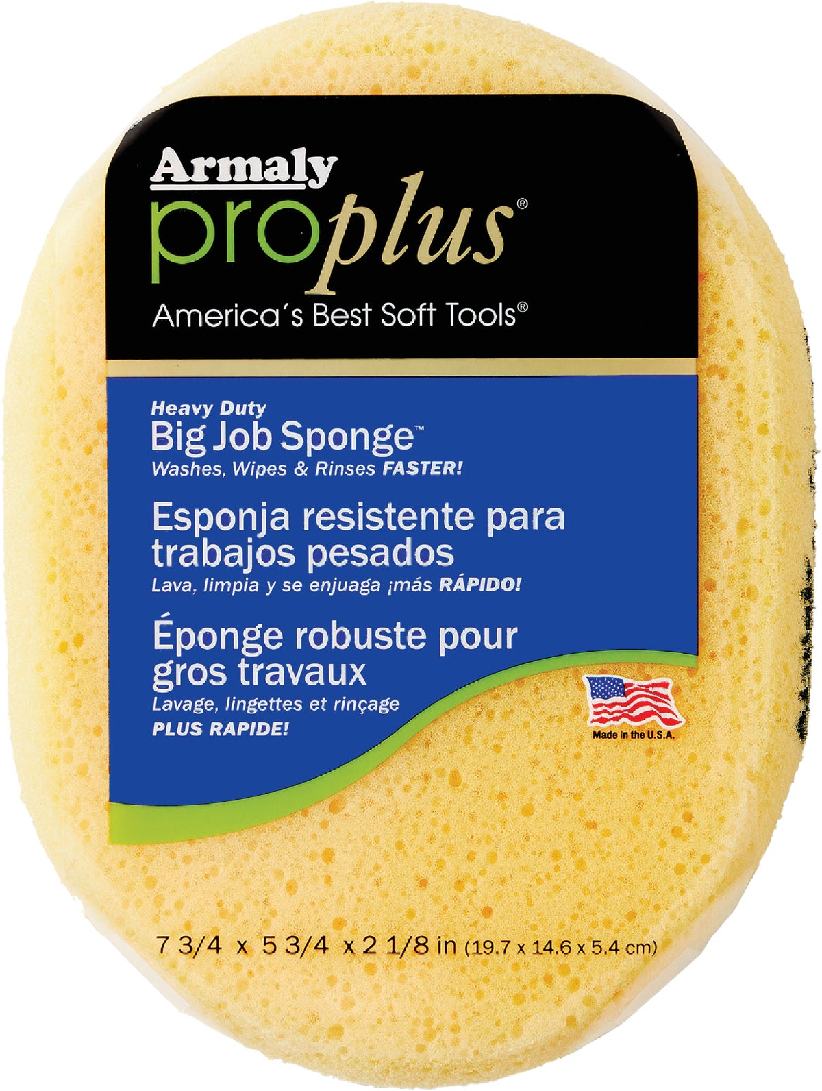 Armaly ProPlus HD Big Job Sponge - Heavy Duty Yellow Polyurethane Sponge  for Fast Washing, Wiping, and Rinsing - Ideal for Professional Paper  Hangers