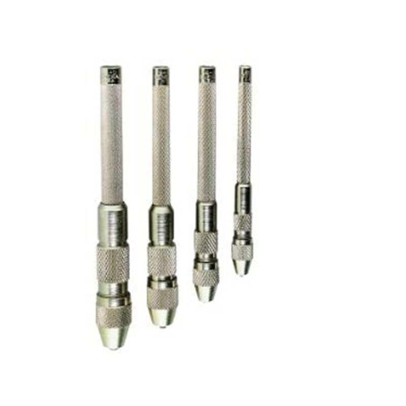 General S94 Pin Vise Set, 0 to 0.187 in, Steel, Silver Silver