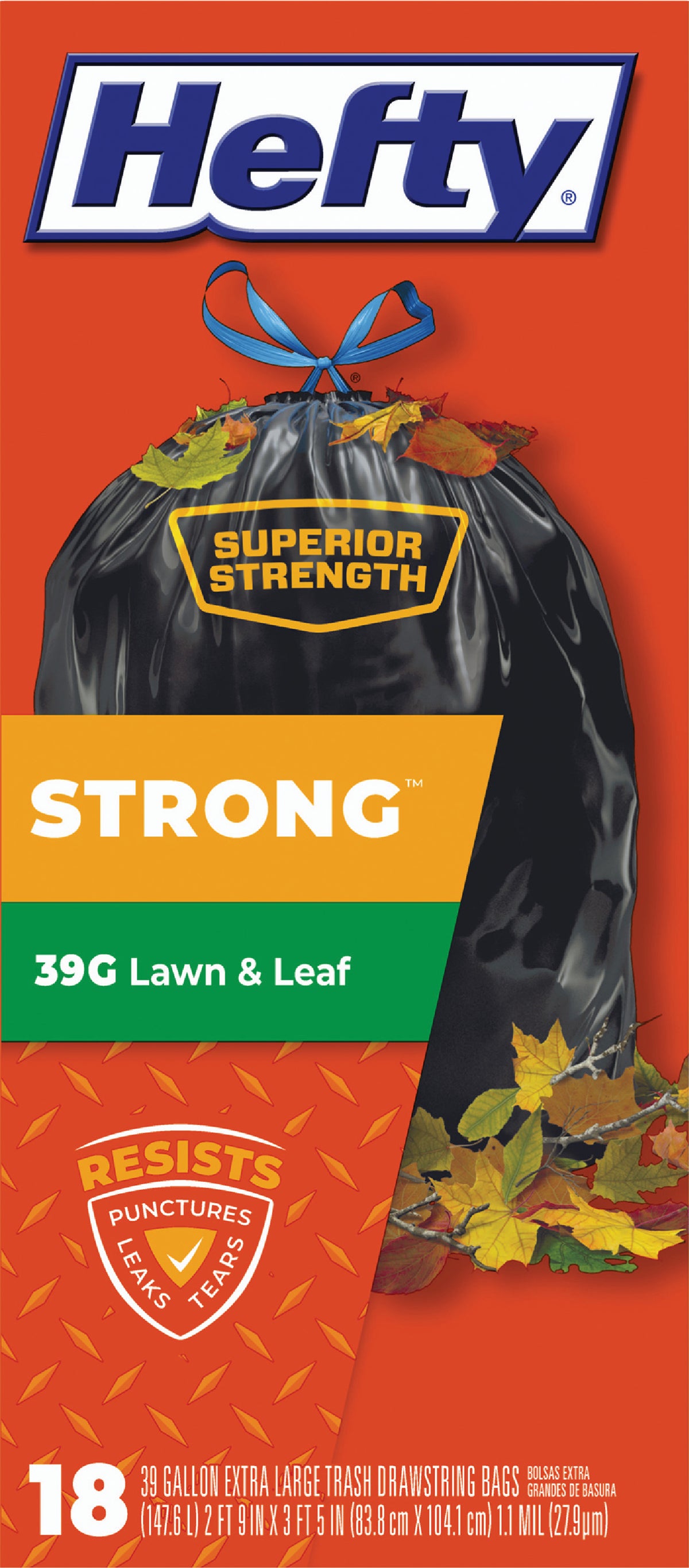 Buy Hefty Strong Lawn & Leaf Bag 39 Gal., Black