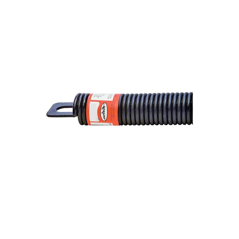 Holmes Spring Manufacturing P728C Extension Spring, 1-5/16 in OD, 28 in OAL, Steel, Plug End, 90 to 150 lb Black