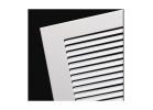 Imperial RG0351 Return Air Sidewall Grille, Steel, White, Painted/Powder-Coated White