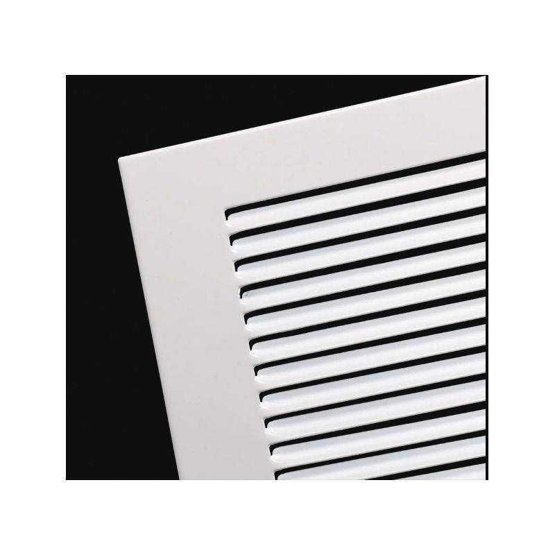 Imperial RG0418 Return Air Sidewall Grille, 14 in L, 6 in W, Steel, White, Painted/Powder-Coated White