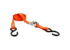 Keeper 89115 Tie-Down, 1 in W, 15 ft L, Orange, 400 lb Working Load, S-Hook End Orange
