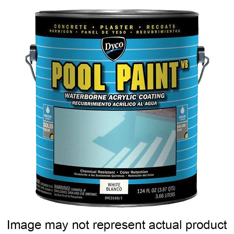 Dyco POOL PAINT DYC3151/1 Swimming Pool Paint, Semi-Gloss, Ocean Blue, 1 gal Ocean Blue