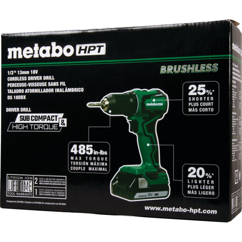 Metabo HPT 18V Lithium-Ion Sub-Compact Cordless Drill Kit