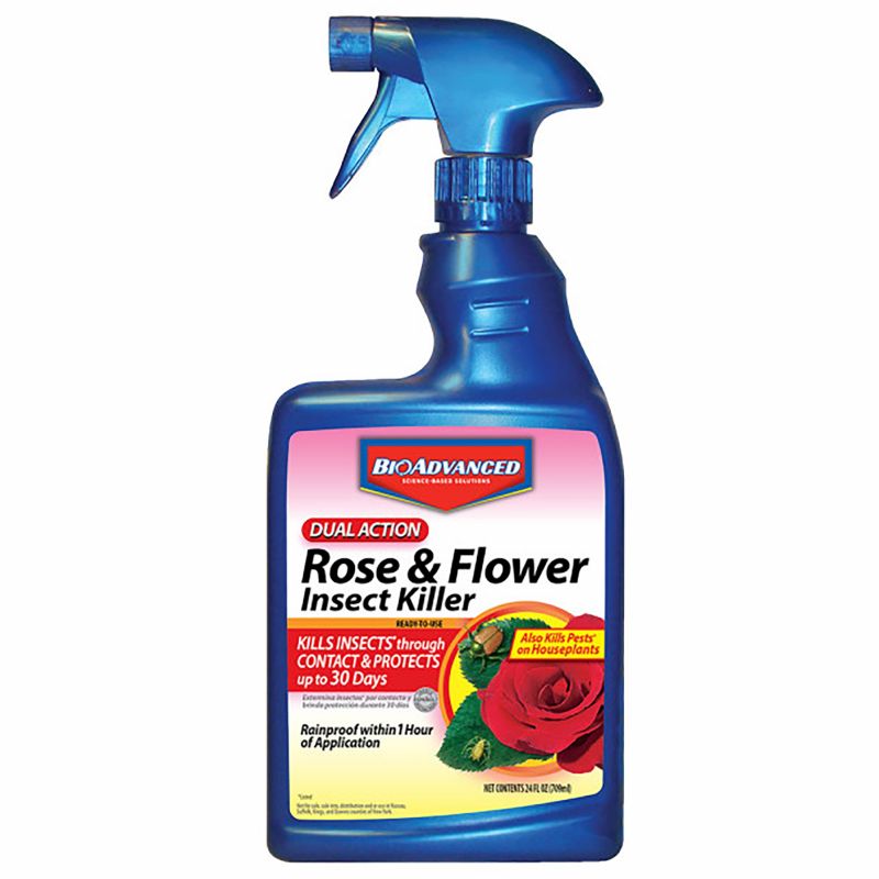 BioAdvanced 502570B Rose and Flower Insect Killer, Liquid, Spray Application, 24 oz Clear