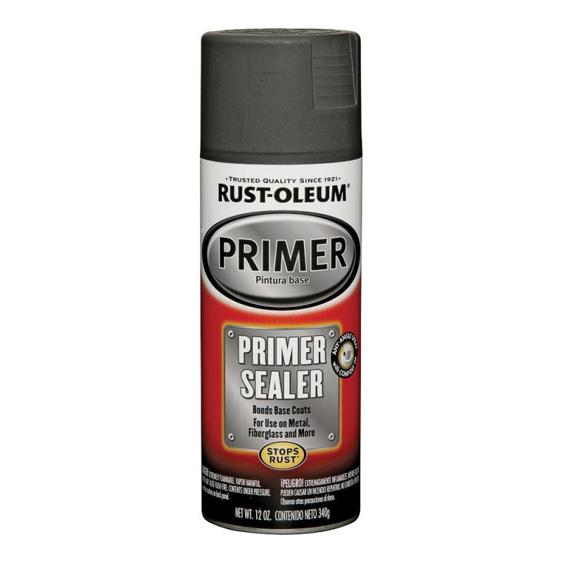 Rust-Oleum 249321 Spray Primer, Light Gray, 12 oz, Can Light Gray