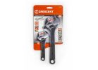 Crescent ATWJ2610VS Wrench Set, 2-Piece, Alloy Steel, Black Phosphate