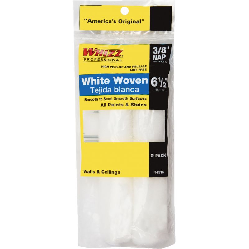 Whizz White Woven Fabric Roller Cover