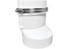 Dundas Jafine Round to Oval Duct Connector 6.9 X 5.85 X 5.15 In., White