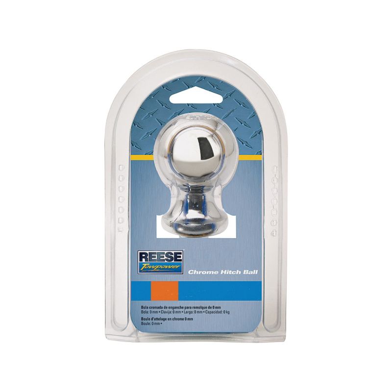 Reese Towpower 7401036 Hitch Ball, 2 in Dia Ball, 1 in Dia Shank, 6000 lb Gross Towing, Steel