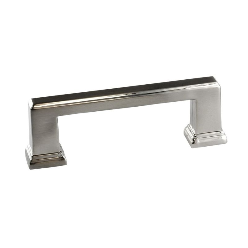 Richelieu DP79596195 Cabinet Pull, 4-3/16 in L Handle, 1-3/8 in Projection, Metal, Brushed Nickel Transitional